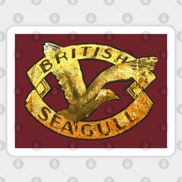 British Seagull 2 Sticker by Midcenturydave